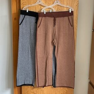🖤🤎Knit Pull On Pants Bundle  (2 Pair) Size P1X